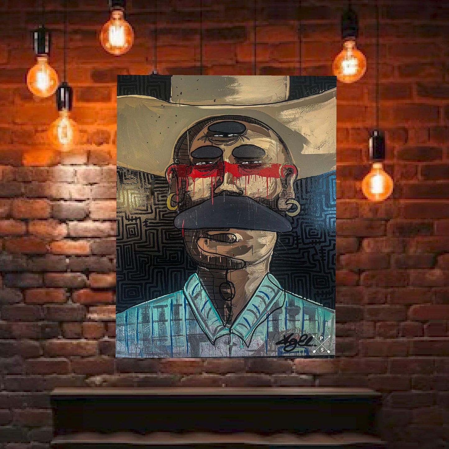 bandido canvas art print unique 24x36