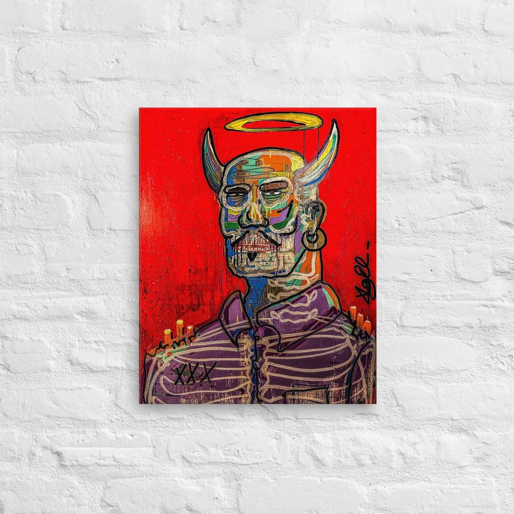 Custom Canvas Art - Devil in Disguise | Elizondo Culture Canvas Print ElizondoCulture 16″×20″ 