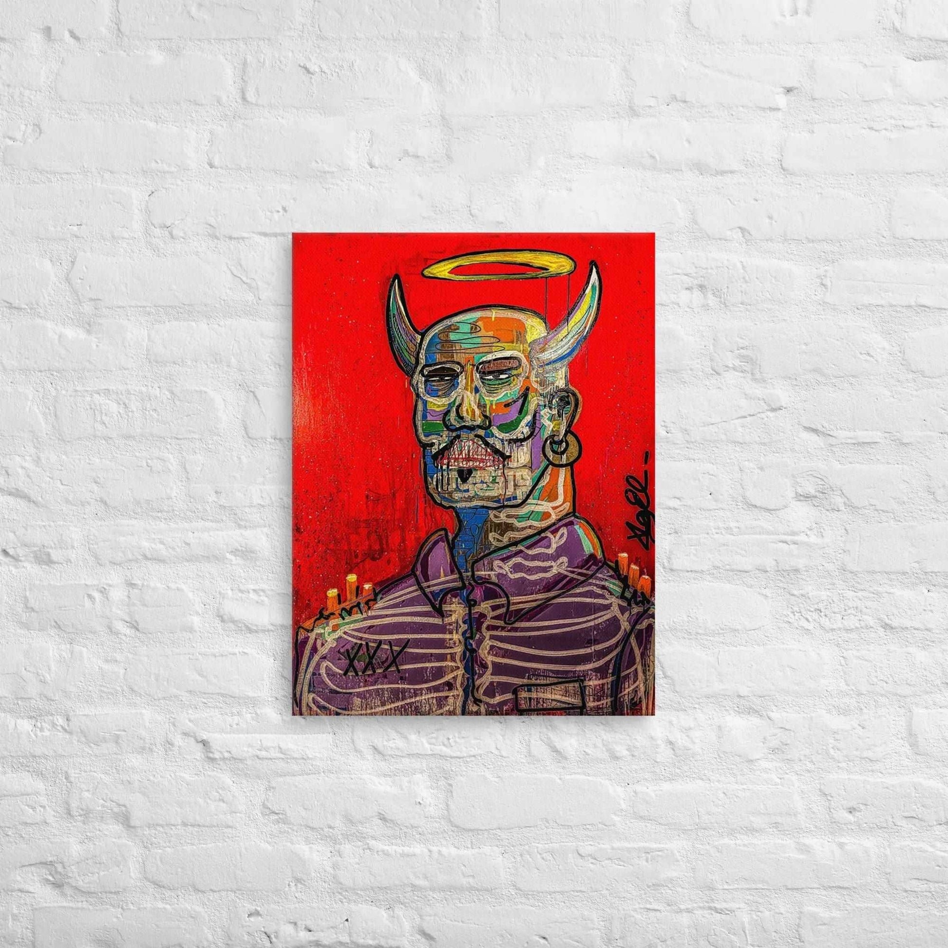 Custom Canvas Art - Devil in Disguise | Elizondo Culture Canvas Print ElizondoCulture 18″×24″ 