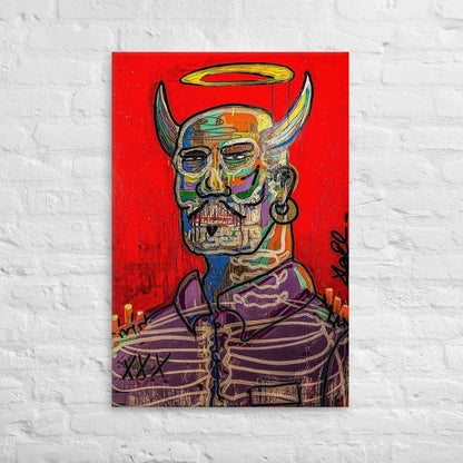 Custom Canvas Art - Devil in Disguise | Elizondo Culture Canvas Print ElizondoCulture 24″×36″ 