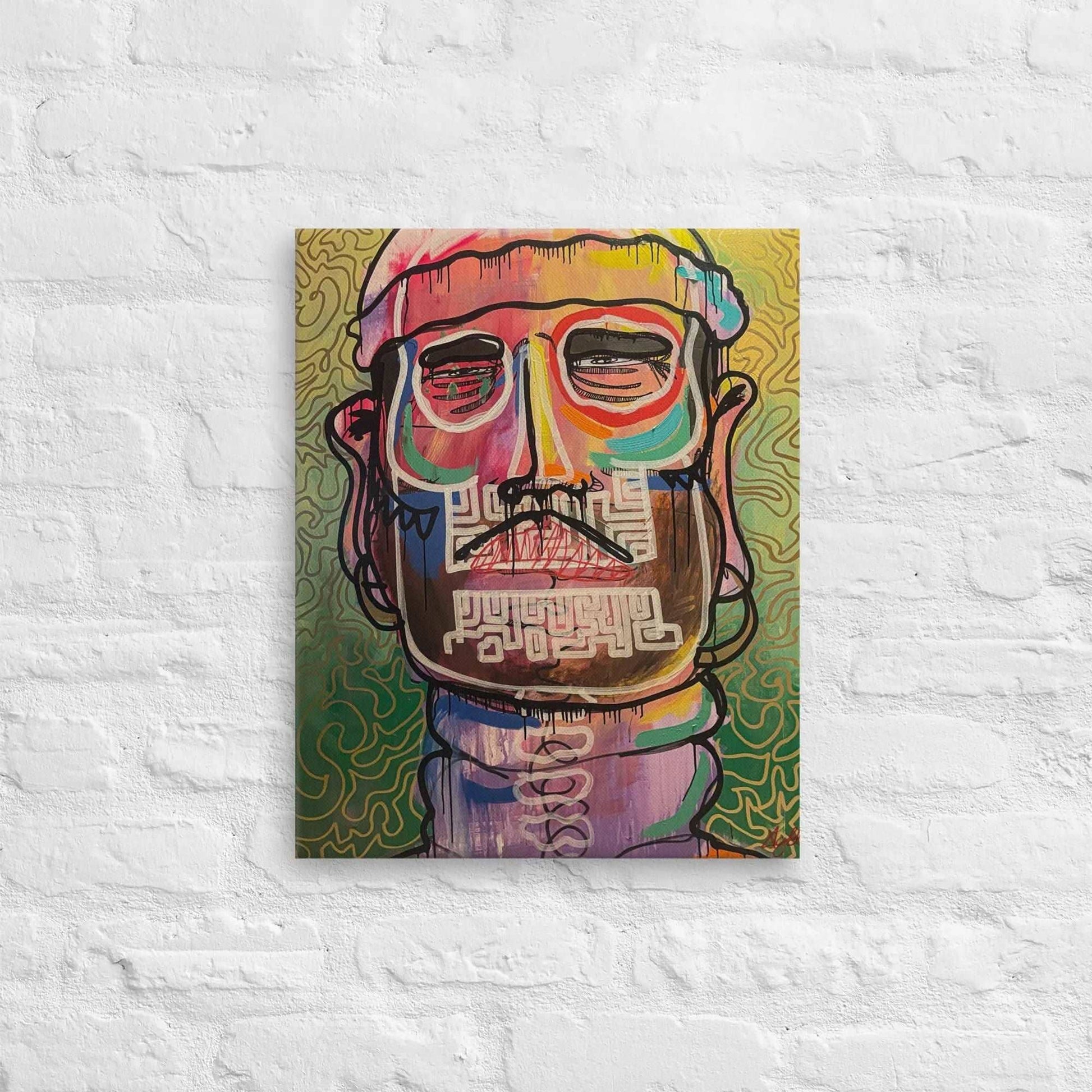 Custom Canvas Art - Unique Psychopath Design | Elizondo Culture Canvas Print ElizondoCulture 16″×20″ 