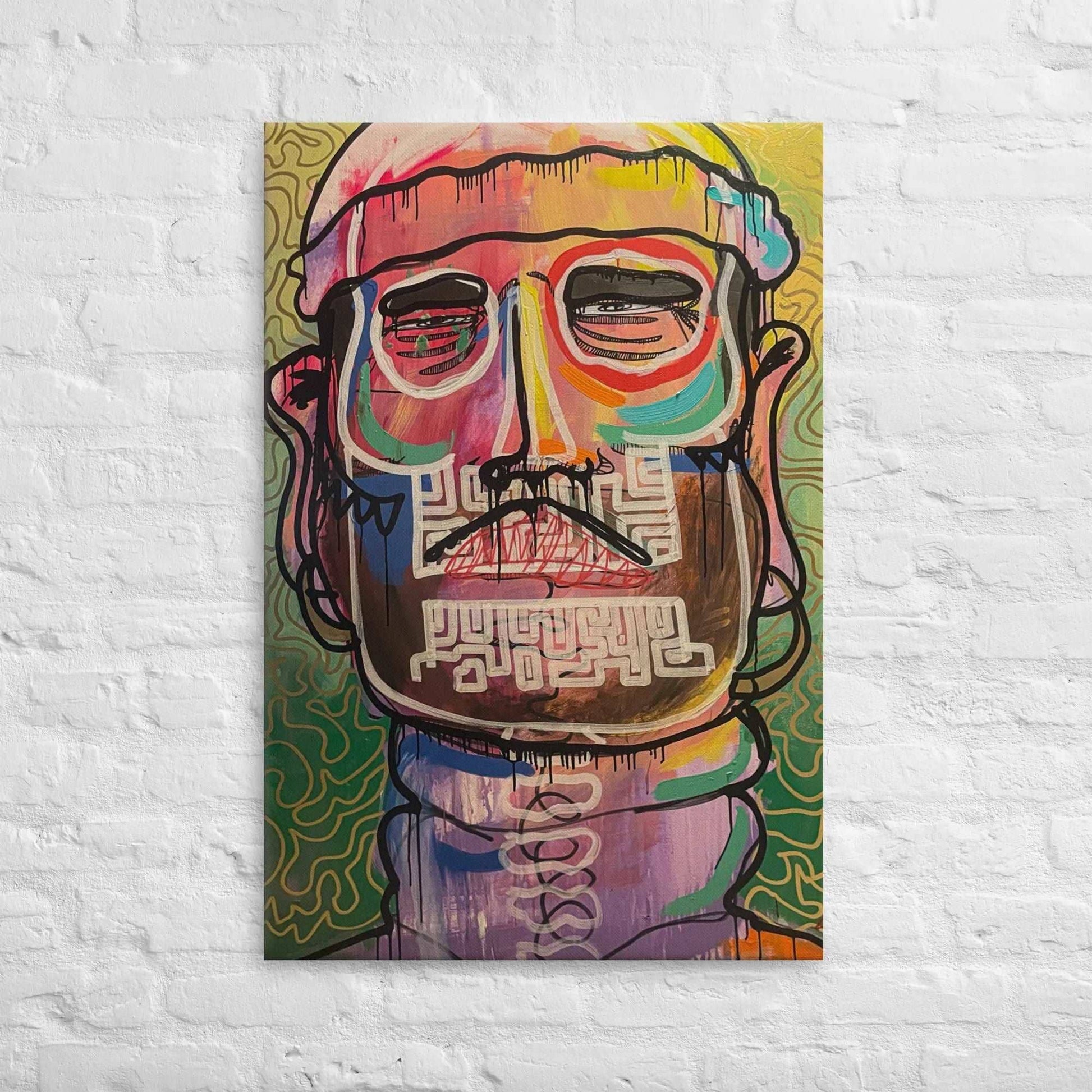 Custom Canvas Art - Unique Psychopath Design | Elizondo Culture Canvas Print ElizondoCulture 24″×36″ 