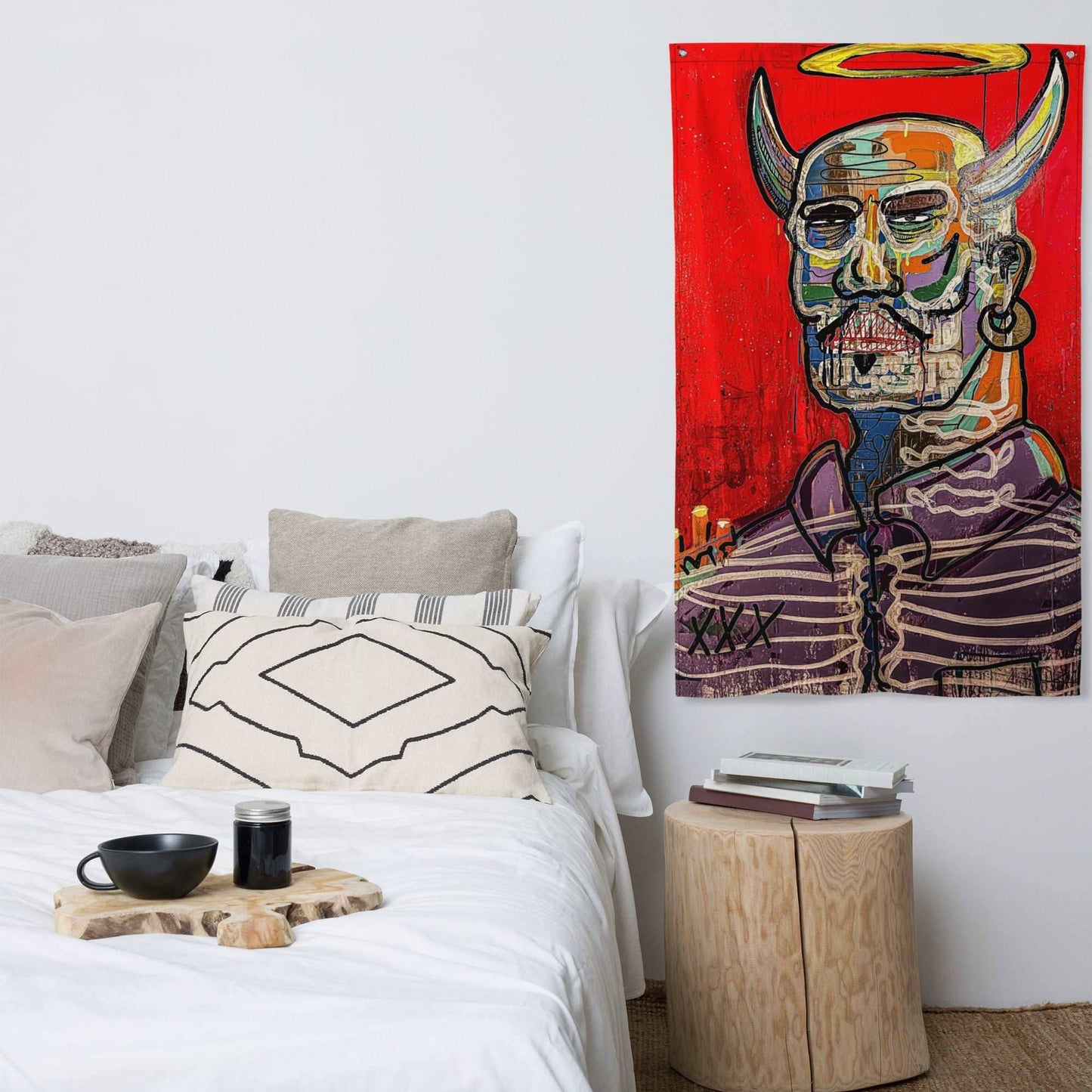 Devil in Disguise Indoor Design Tapestry Merch ElizondoCulture 