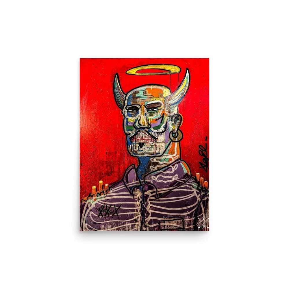 Devil in Disguise Poster Poster ElizondoCulture 12″×16″ 