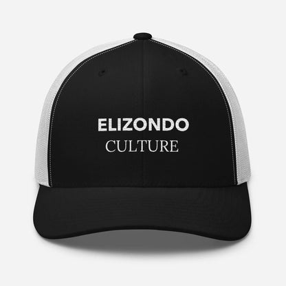Elizondo Culture Mid-Profile Trucker Cap Merch ElizondoCulture Black/ White 