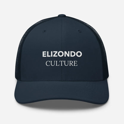 Elizondo Culture Mid-Profile Trucker Cap Merch ElizondoCulture Navy 