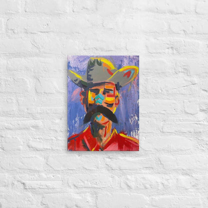 Hispanic Canvas Art - Obrero Painting | Elizondo Culture Canvas Print ElizondoCulture 12″×16″ 
